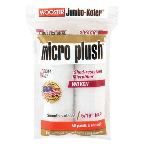 Wooster Jumbo-Koter Micro Plush Microfiber Roller Cover 4.5x5/16 2 Pack
